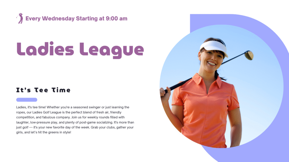 Ladies league golfing